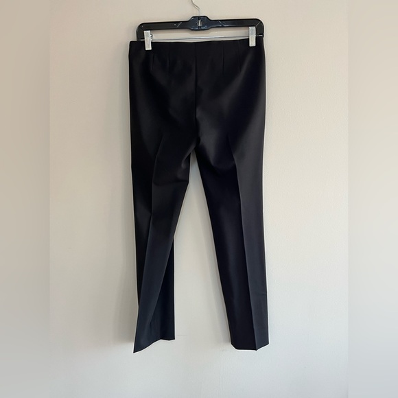 Theory Wool Belisa 3 Sevona Wool Straight Leg Dress Pants Trousers Black, size 0 - Picture 3 of 9